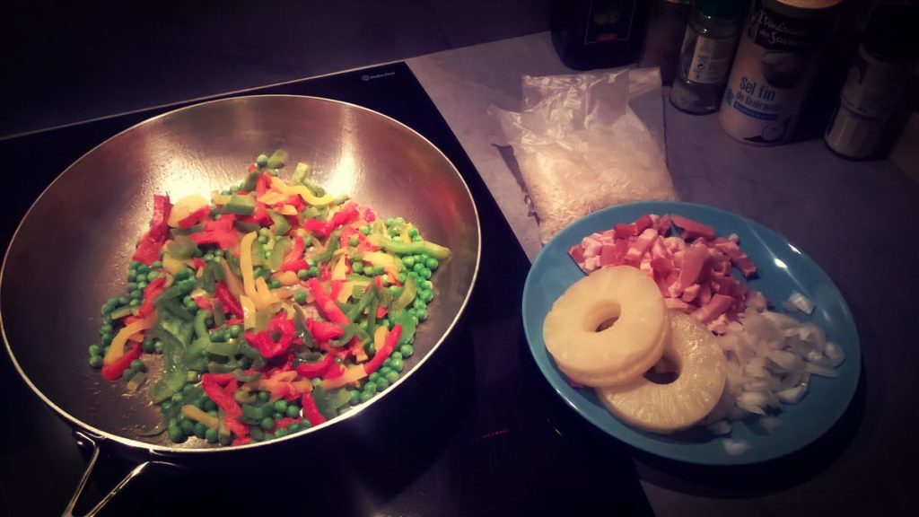 Petite recette : riz sauté et ses petits legumes