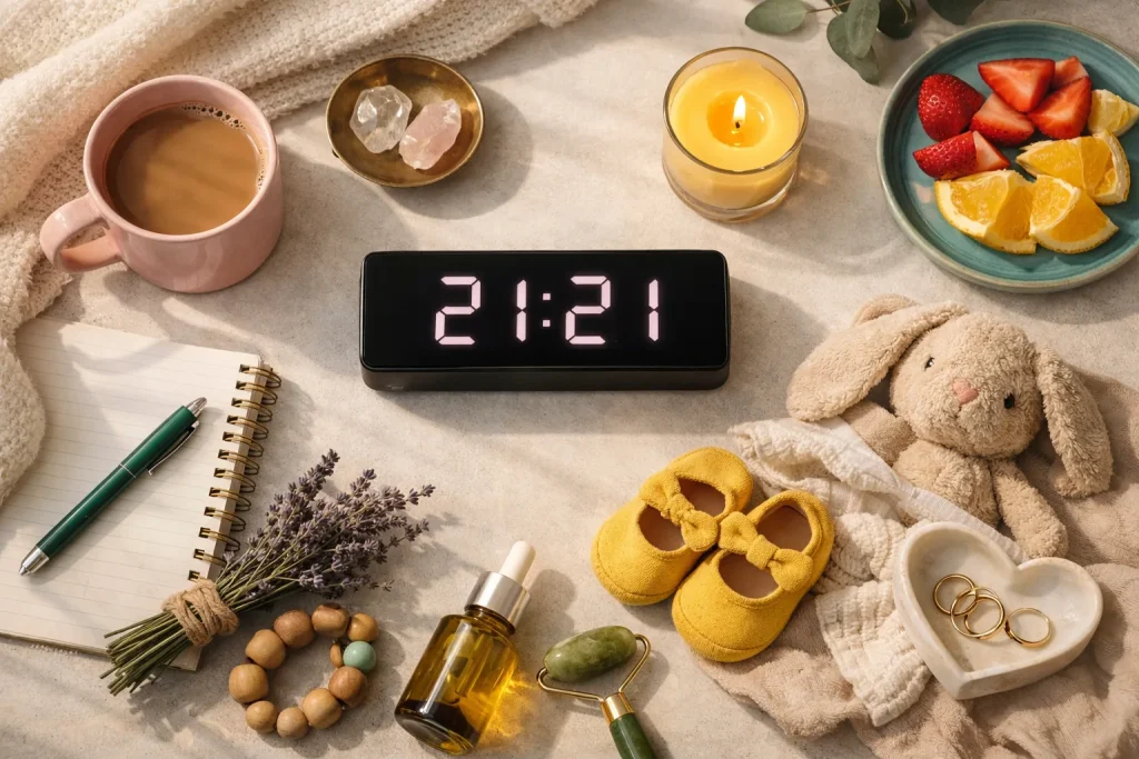heure miroir 21h21 : que révèle ce signe mystérieux pour les mamans en quête de bien-être en 2025 ?