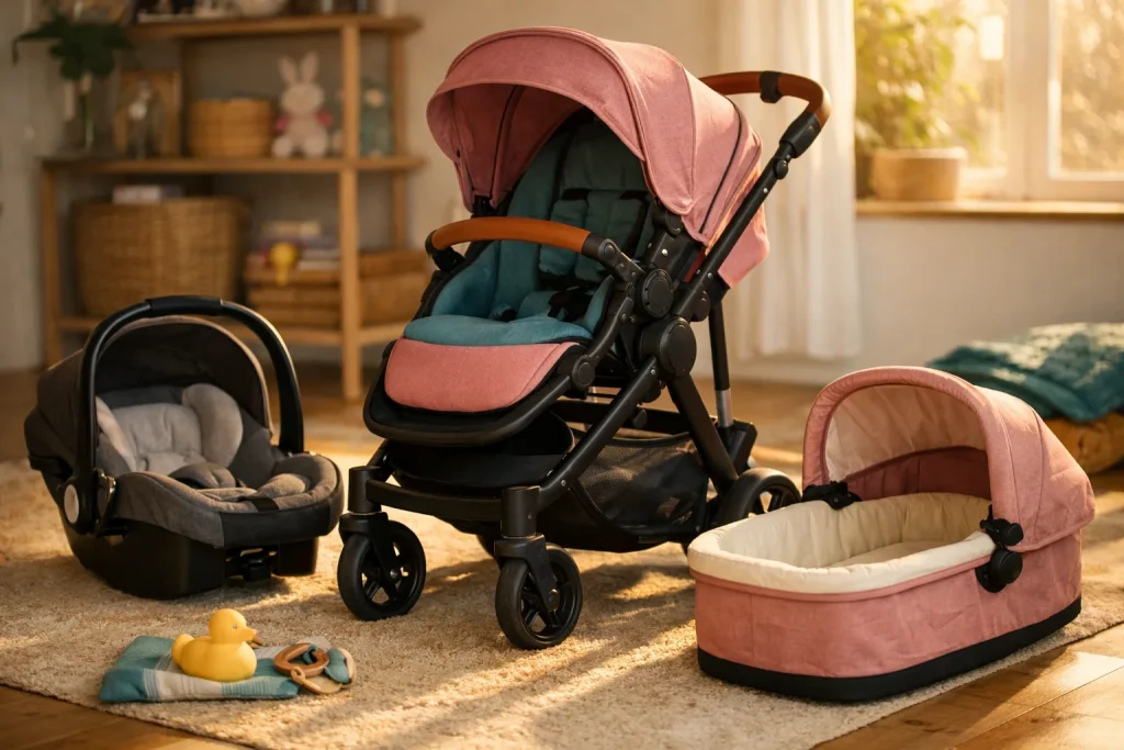 La poussette 3 en 1&nbsp;: Une solution pratique pour accompagner la croissance de votre bébé