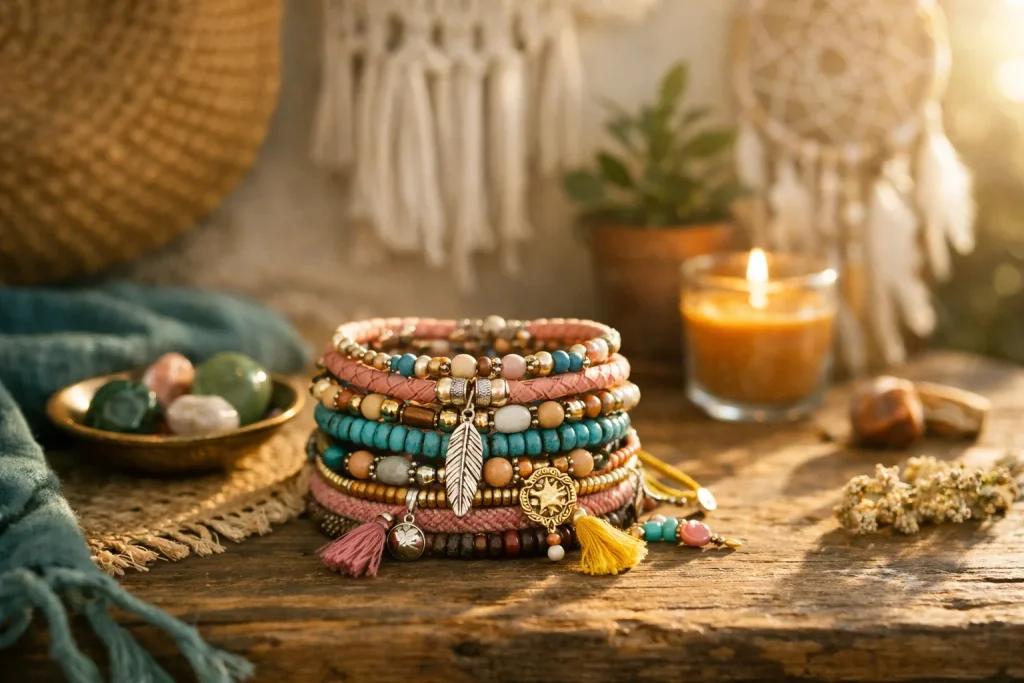 Les bracelets boho : miroirs de votre personnalité et de vos valeurs