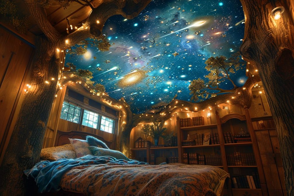 Enflammer l&rsquo;imagination et la curiosité avec des ciels de lit thématiques