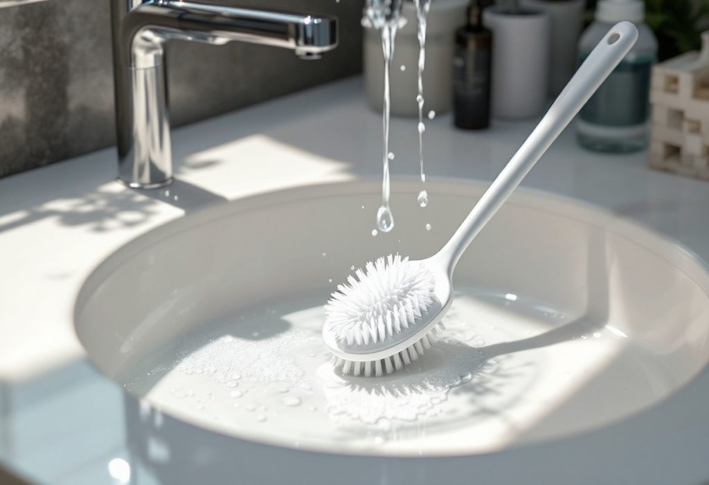 Comment nettoyer et désinfecter une brosse de toilette en silicone