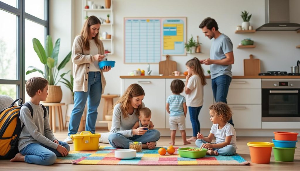 Organisation avec plusieurs enfants : astuces réalistes pour tenir le rythme